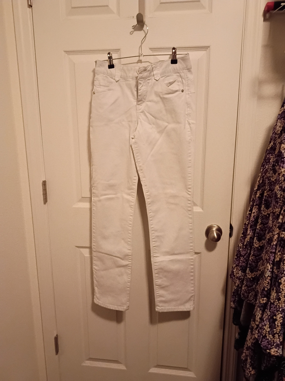 Democracy Women's White  Jeans 5 Pocket